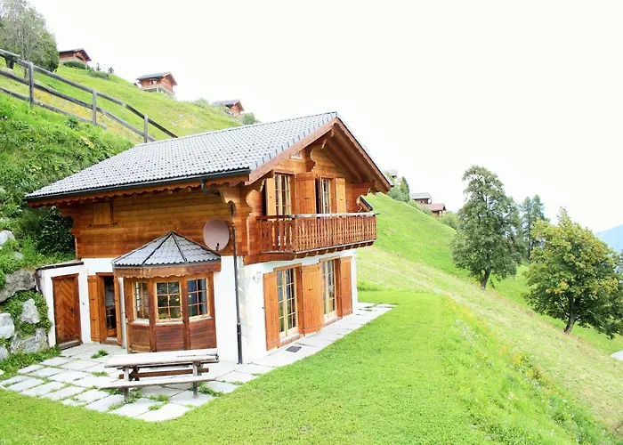 木屋 In Rhone Valley Near Lift 莱斯克伦斯